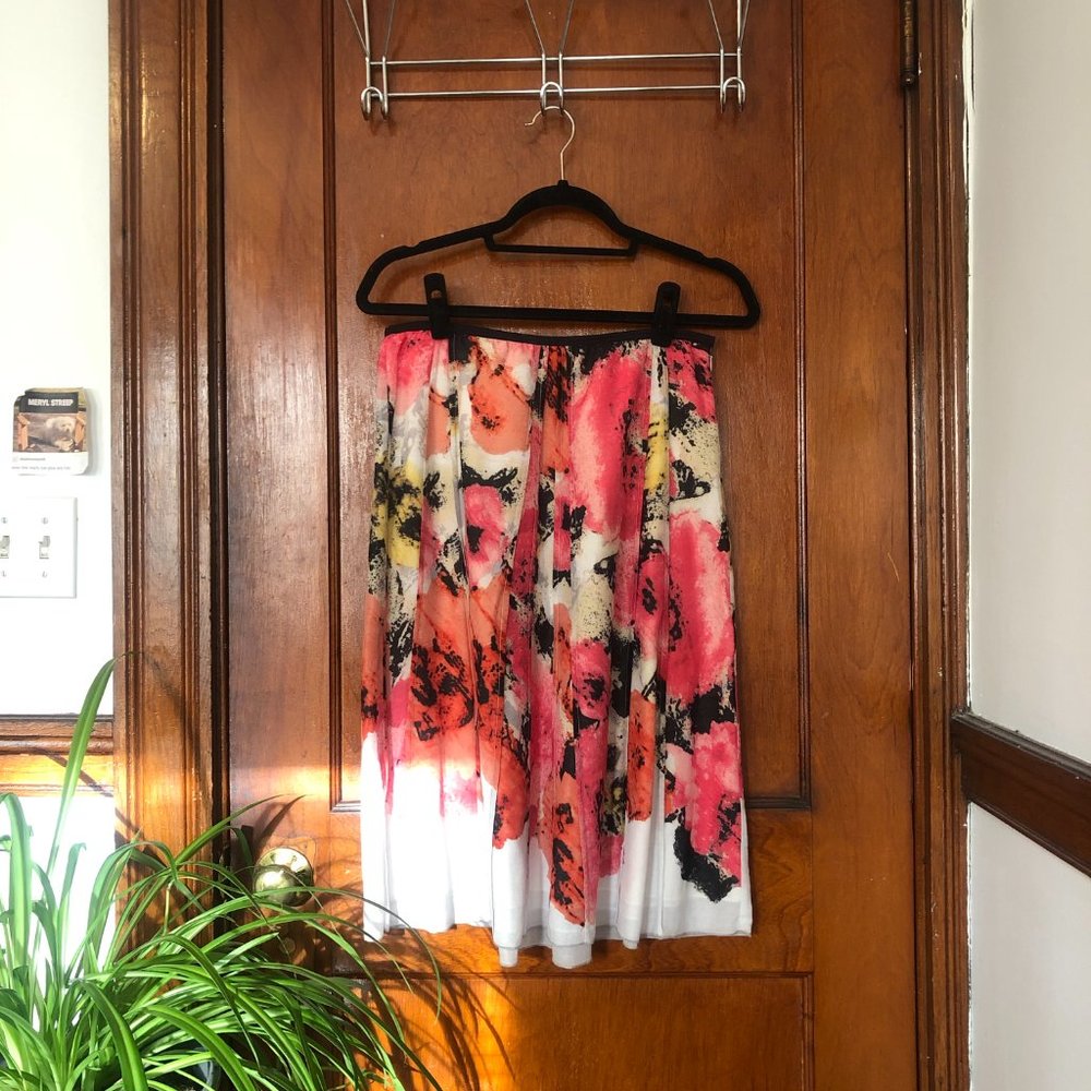 Nic+Zoe Floral Print Skirt
